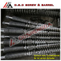 bimetallic alloy Conical Twin Screw and Barrel(extruder screw and barrel, twin/double screw and barrel, screw and berrel)